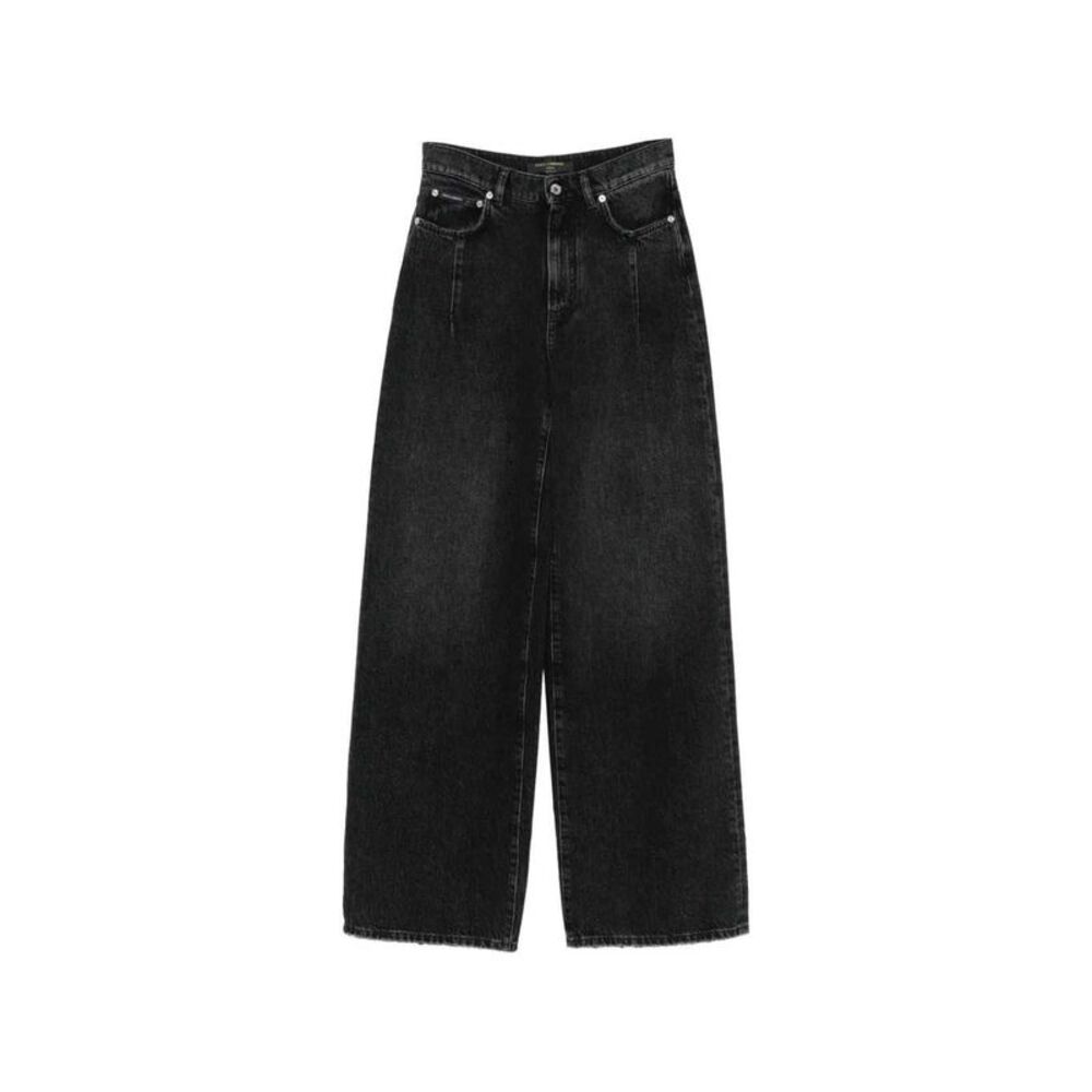 Dolce & Gabbana Women Logo-Detail Wide-Leg Jeans